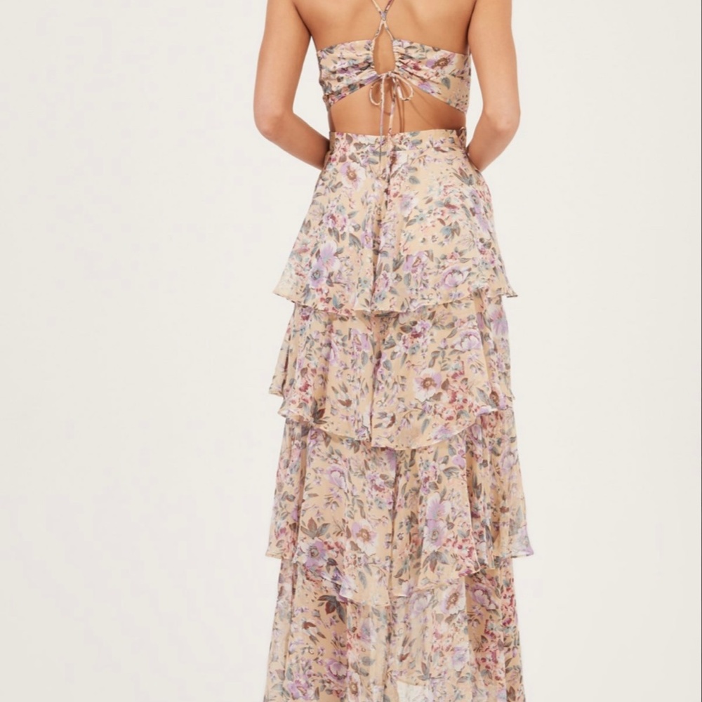 Astr Floral Tiered Maxi Dress - Picture 4 of 11